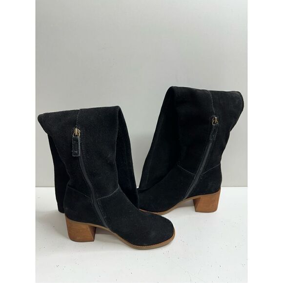 Kelsi Dagger Over the Knee Boots Womens Size 5.5 Black Suede Brooklyn Block Heel - Picture 7 of 12